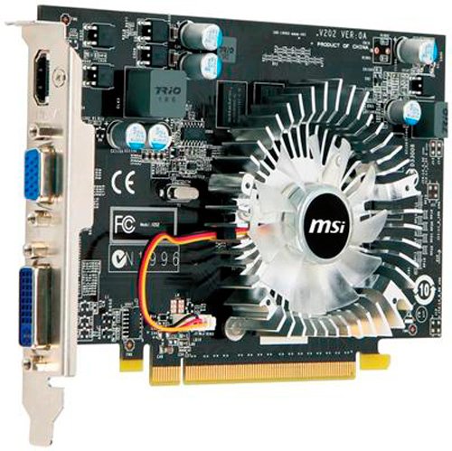 MSI nVidia GeForce 220GT 1 GB DDR2 VGA/DVI/HDMI PCI-Express Video Card VN220GT-MD1G