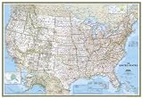 United States Classic Wall Map- Enlarged & Laminated