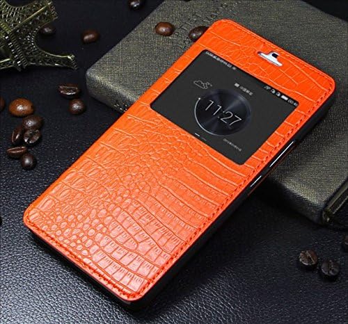 Xianghan® Luxury Genuine Leather Case for Huawei Honor 6 Plus Color Orange