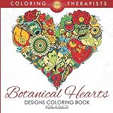 Botanical Hearts Designs Coloring Book For Adults