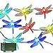 Lalapao Battery Operated Optional Automatic Timer String Lights 20 LED Dragonfly Fairy Christmas Lighting Decor with 5 Modes For Outdoor Indoor Garden Patio Bedroom Wedding Decorations (Multi Color)