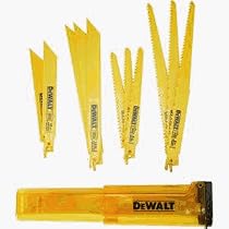 DEWALT DW4892 Reciprocating Saw Blade Set with Case, 12-Piece
