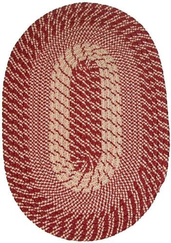 Plymouth 24" x 60" Braided Rug in Red