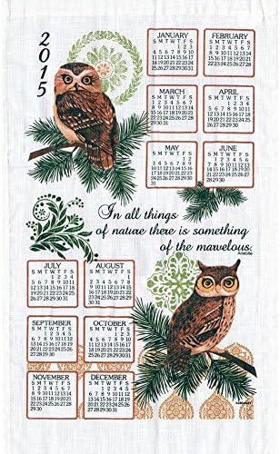 2015 Owls Kitchen Towel Calendar Kay Dee Designs