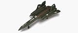 Fresh Metal Tailwinds SR-71 Blackbird 1:87 Scale with Display Stand