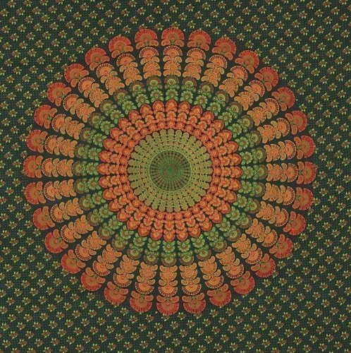 Powerloom Cotton Sanganeer Tapestry by Mandala Creations