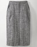 High-waist, tweed skirt