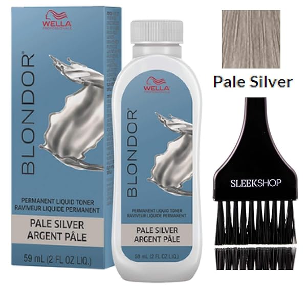 Wella Blondor Permanent Liquid Hair Toner W Sleek Tint Brush