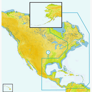 C-MAP NA-M033 C-CARD FORMAT ATLANTIC COAST,GULF,CARIBBEAN