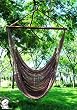PHAT TOMMY Super Soft Hand Woven Polyester Rope Hammock Chair Swing - Mocha Brown