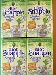 Diet Snapple Singles to Go Original Green Tea (6 Sticks in each box) 4 BOXES