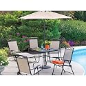 Living Accents 6 Piece Folding Steel Patio Set