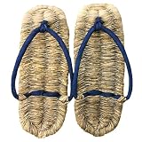 竹皮草履（ぞうり）天然藍染め 男性用