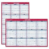 AT-A-GLANCE Recycled Vertical/Horizontal Erasable Wall Planner, Med Wall, Red, 2013 (PM26-28)