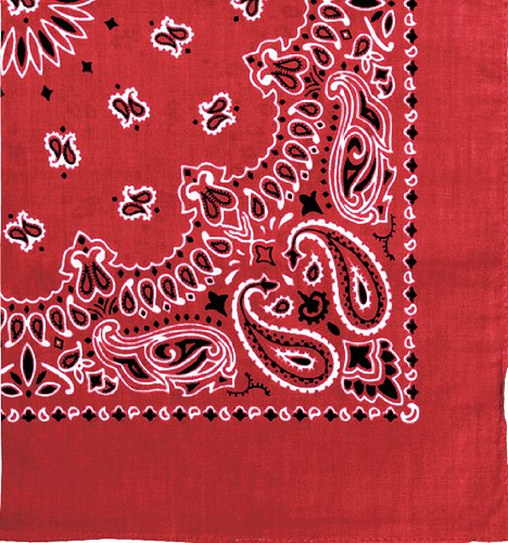 Military Army Trainmen Paisley Bandanas (Red - 22