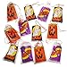 Halloween Trick or Treat Drawstring Goodie Bags Filled with an Assortment of Candies and Pouches. 