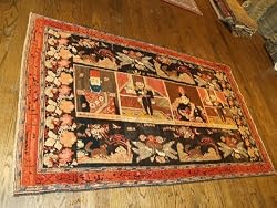 Handmade Antique Turkish Caucasian Karabagh Rug 4'5"X7'4"