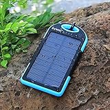 Innoo Tech Solar Charger 5000mAh,Solar Power Bank Dual USB Port Portable Charger,Solar Battery Charger for iPhone,iPad,Cell Phone,Tablet,Camera,Waterproof,Dust-Proof and Shock-Resistant