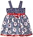 Youngland Baby Girls' Knit To Woven Printed Dress