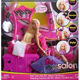 Barbie Style Salon Playset w Barbie Doll (2008) by Barbie Style Salon