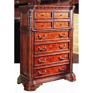 Newcastle Collection Cherry Finish Solid Wood Chest Dresser