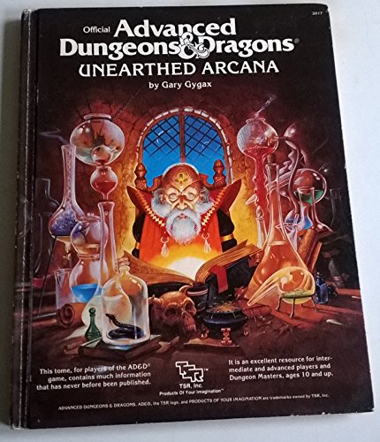 official advanced dungeons and dragons unearthed arcana