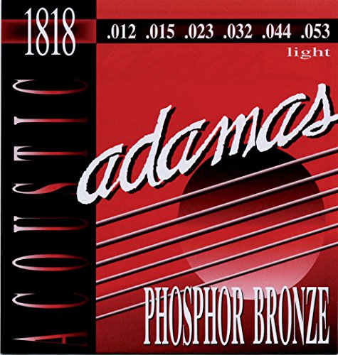Adamas Phosphor Bronze Acoustic Guitar Strings - Light