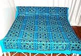 Embroidered Designer Mirror Work Bedspread bed sheet