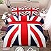 Zacard American Flag British Flag Bedding Sets Bedding Sets American Flag Duvet Cover Sets Twin Full Queen (UK, Queen)