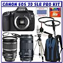 Canon EOS 7D SLR Digital Camera (Body Only) [3814B004] + Canon EF-S 17-55mm f/2.8 IS USM Lens [1242B002] + Canon EF 70-300mm f/4-5.6 IS USM Lens [0345B002] + 8GB CF + Pro EOS Accessory Bundle Pack