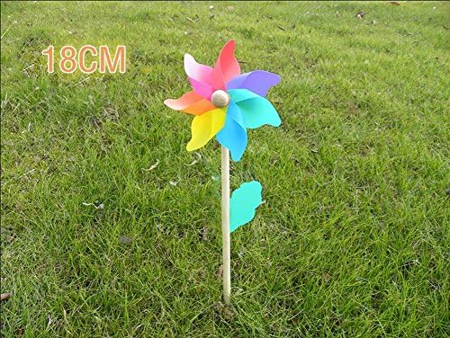 Neverold Colorful Garden Spinner Kit Windmill Pinwheel Kids Toy (18cm)