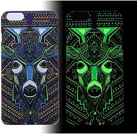 for iPhone 6 plus Case, Dakotacase - Luminous Style Glowing Shell Animal pattern Skin PC Hard Case Cover For Apple iPhone 6 plus 5.5 inch - Glow in the Dark (Style - 01)
