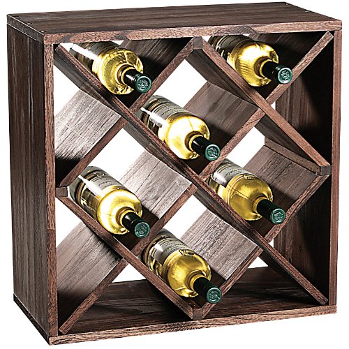 Kesper 27244 Weinflaschen-Regalsystem für 20 Weinflaschen, braun