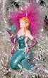December Diamonds Peacock Mermaid Pearl Gay Pride Christmas Ornament #06-06124