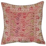 ShalinCraft Pillow Covers Gifts To India Crafts Silk Fabric 16x16 inches
