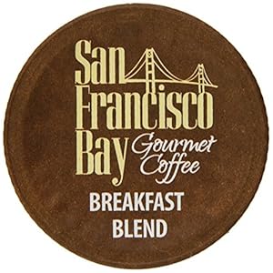 San Francisco Bay Coffee, Breakfast Blend, 80 OneCup Single Serve Cups