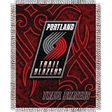 Portland Trail Blazers NBA Triple Woven Jacquard Throw (Tattoo Series) (48x60")"