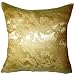 SilkNOW 100% Pure Silk Reversible Square Pillows King Golden Yellow