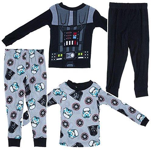 Star Wars Little Boys' Darth Vader Set of 2 Cotton Pajama Set