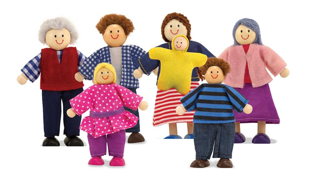 Melissa & Doug Wooden Doll Family Amazon.co.uk Toys & Games