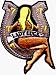 Lady Luck with Horseshoe (Horse Shoe) - Embroidered Iron On or Sew On Patch