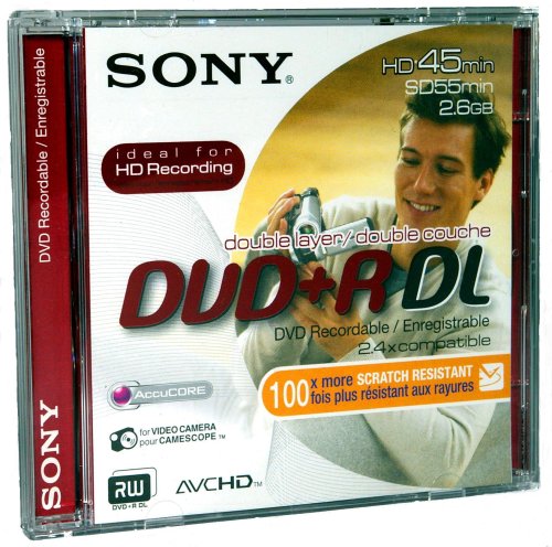 Childrens Toyshop  Electronics : Sony Single 8cm DVD+R Double Layer 2.6GB
