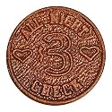 Trademark Poker The China Doll Brass Reproduction Brothel Token