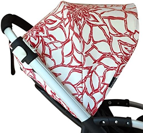 emaSema "Melt My Heart" Replacement Hood for Bugaboo Stroller, Extendable Cameleon/ Cameleon3