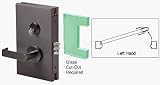 CRL 6x10 LH Duranodic Bronze Finish Center Lock with Deadlatch in Class Room Function