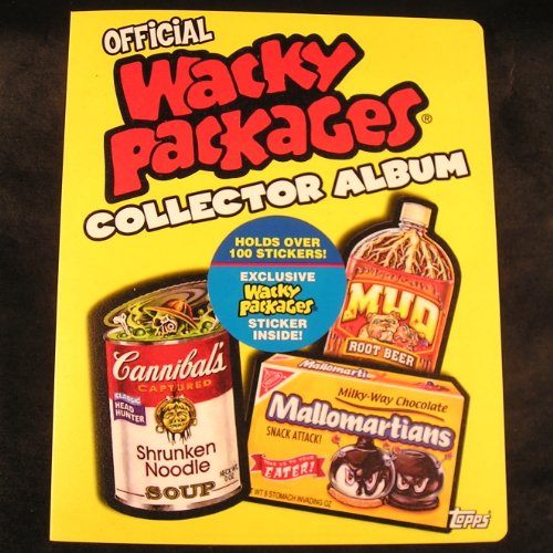 2006 Topps Wacky Packages Collector Album - Holds Over 100 Wacky Packages Stickers Plus Includes 1 Bonus Sticker Exclusive to the Album!!