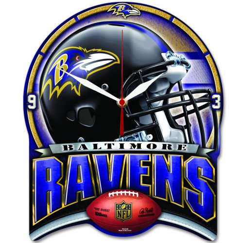 NFL High Def. Wanduhr Baltimore Ravens