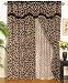 Giraffe Animal Curtain Set w/ Valance/Sheer/Tassels