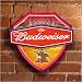 Budweiser Beer Official Lighted Neon Shield Wall/Window Lamp