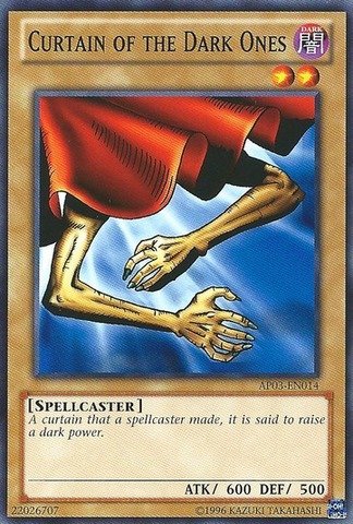 Yu-Gi-Oh! - Curtain of the Dark Ones (AP03-EN014) - Astral Pack: Booster Three - Unlimited Edition - Common